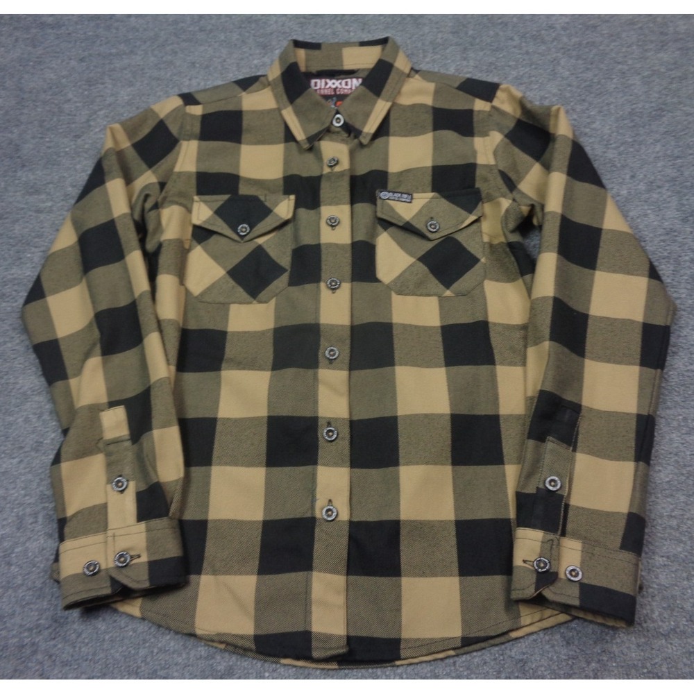 Dixxon X Black Rifle Flannel Shirt Womens M Brown‎ Black Plaid BRCC Company